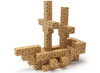 Constructieblokken - karton - cardblocks - set van 50