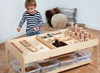 Multisensorische Speeltafel - Ontdektafel - 4 transparante bakken - per stuk