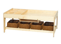 Multisensorische Speeltafel - Ontdektafel - 4 mandjes - per stuk