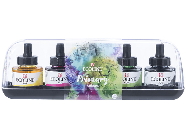 Verf - Waterverf - Ecoline - 30 Ml - Set Van 5 Assorti