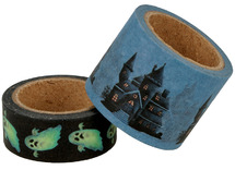 Halloween - knutseltape - slot en spook - set van 2
