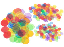 Vormen - mozaïekschijfjes - schijfjes - geometrisch - transparant - cirkel - voor lichtbord - set van 500 assorti