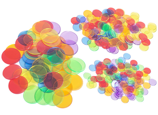 Vormen - Mozaïekschijfjes - Schijfjes - Geometrisch - Transparant - Cirkel - Voor Lichtbord - Set Van 500 Assorti