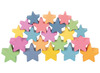 Open-ended - tickit Rainbow Wooden Stars - sterren - hout - gekleurd - set van 21