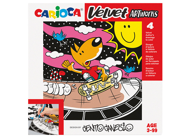 Creapapier - Carioca - Velvet Artwork - Set Van 4