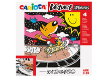 Creapapier - Carioca - velvet artwork - set van 4