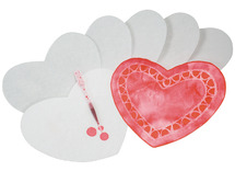 Crea-Papier - Kleurabsorberend - Hart - Set/50