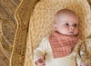 Slab - Jollein - bandana wrinkled cotton - rosewood - per 2 stuks
