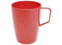 Beker - Harfield - 28 cl - kunststof - met handvat - rood - per stuk