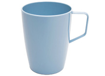 Beker - Harfield - 28 cl - kunststof - met handvat - zomerblauw - per stuk