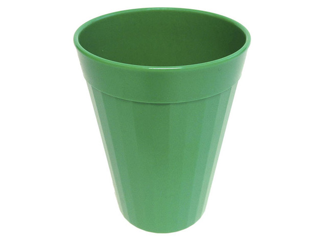 Beker - Harfield - 20 Cl - Kunststof - Geribbeld - Smaragdgroen - Per Stuk