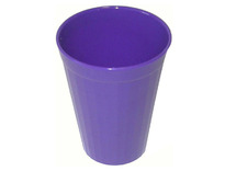 Beker - Harfield - 20 cl - kunststof - geribbeld - paars - per stuk