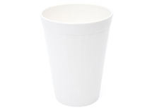 Beker - Harfield - 20 cl - kunststof - geribbeld - wit - per stuk