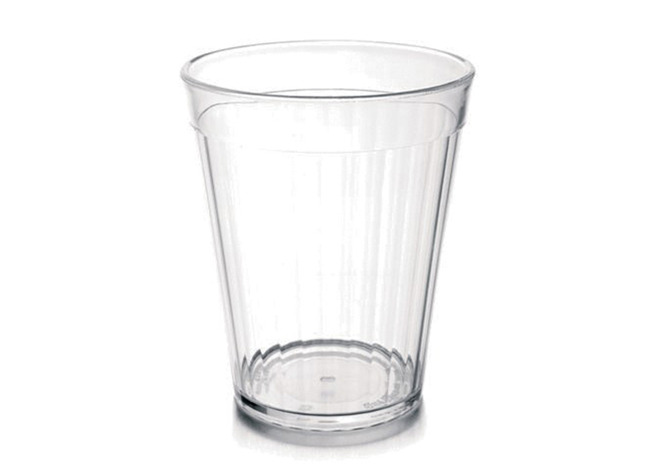 Beker - Harfield - 15 Cl - Kunststof - Geribbeld - Transparant - Per Stuk