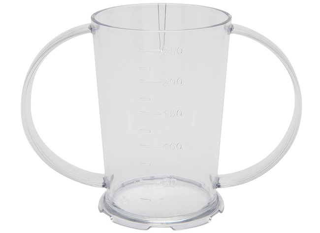 Beker - Harfield - 25 Cl - Kunststof - Met 2 Handvaten - Transparant - Per Stuk