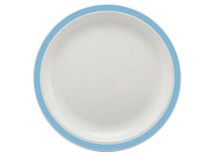 Bord - Harfield - 23 cm - zomerblauw - per stuk