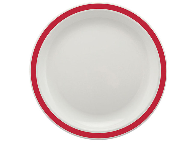 Bord - Harfield - 17 Cm - Rood - Per Stuk