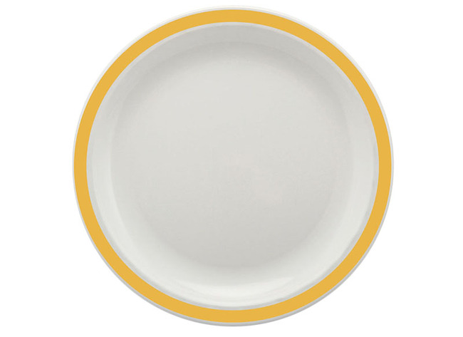 Bord - Harfield - 17 Cm - Geel - Per Stuk