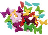 Decoratie - vilt - figuren met gaatjes - vlinders, harten, bloem en ster - set van 120 assorti