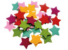 Decoratie - vilt - figuren met gaatjes - vlinders, harten, bloem en ster - set van 120 assorti