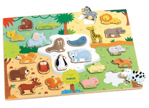 Puzzel - inlegpuzzel - Djeco - dieren - per stuk