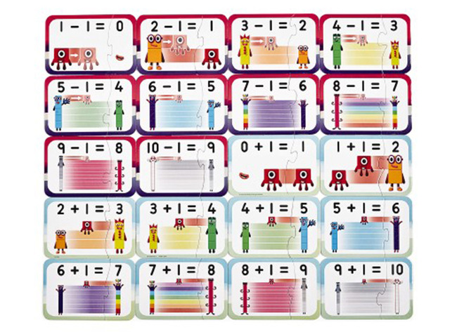 Spel - Telspel - Learning Resources Numberblocks Adding And Subtracting Puzzle Set - Optellen En Aftrekken - Per Set
