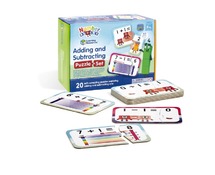 EERSTE TELSPELLEN - LEARNING RESOURCES - OPTELLEN EN AFTREKKEN, PUZZELSET