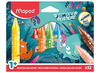 Waskrijt - Maped Jungle Fever Wax - driekantig - set van 12