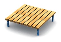 Belevenispodiums, terrassini natuurkleur