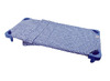 Textiel - rustbed - slaapzak katoen+rits - aqua - per stuk
