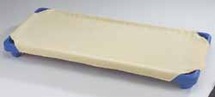 Textiel - rustbed - onderlaken - badstof - celadon - per stuk