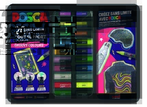 Verfstiften - Posca - Koffer - Groovy Colours - Set Van 20
