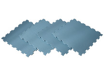 Matten - tegelmat - Scandic - leverbaar in 4 kleuren - dusty blue - set van 4
