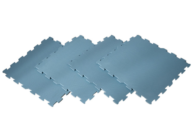 Matten - Tegelmat - Scandic - Leverbaar In 4 Kleuren - Dusty Blue - Set Van 4