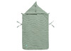 Voetenzak - Jollein - voor autostoel groep 0+ 3/5 punts gordel - basic knit - forest green - per stuk