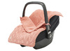 Voetenzak - Jollein - voor autostoel groep 0+ 3/5 punts gordel - spring knit - roosewood - per stuk