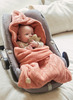 Voetenzak - Jollein - voor autostoel groep 0+ 3/5 punts gordel - spring knit - roosewood - per stuk