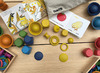 Open-ended - tickit Rainbow Wooden Discs - hout - gekleurd - set van 14