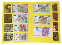 Geld - euro - rekengeld - sorteerdoos - per set