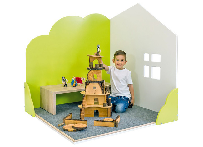 Speelmeubel - Speelhuis - Relaxhuis - Educasa - 130 X 124 X 124 Cm - Per Stuk