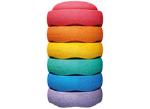 Bewegingsmateriaal - Stapelstein - regenboogset - set van 6