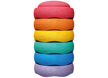 Bewegingsmateriaal - Stapelstein - Regenboog - Set van 6