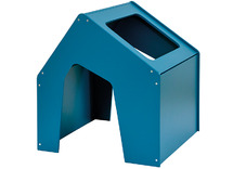 Speelmeubel - speelhuis - schuilhuis - Educasa - 109 x 100 x 100 cm - petrolblauw - per stuk