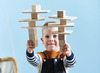 Houten blokken - clever up! bouwstenen - Haba - set van 108