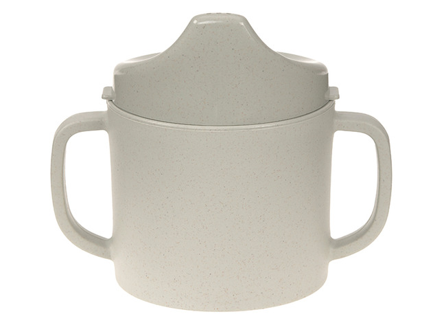 Eetgerei - Beker - Lassig - Drinkbeker Met Tuit Antislip - Uni - Per Stuk - Warm Grijs - Per Stuk