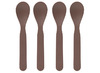 Eetgerei - bestek - Lassig - lepels - Uni - set van 4 - choco - leverbaar in 4 kleuren