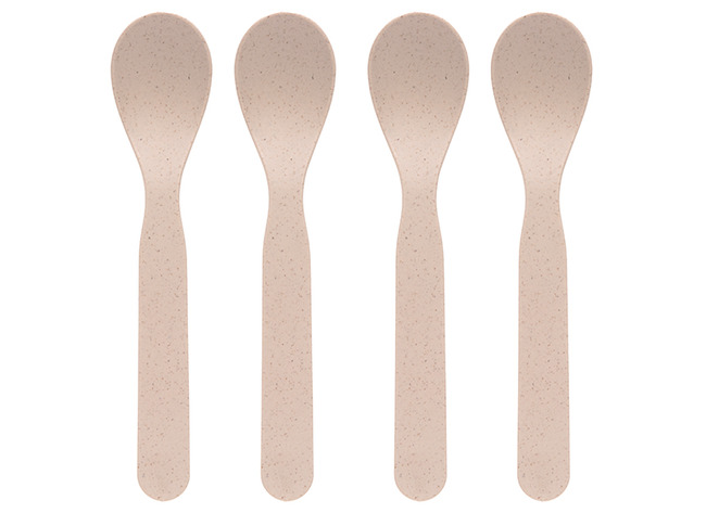 Eetgerei - Bestek - Lassig - Lepels - Uni - Set Van 4 - Powder Pink - Leverbaar In 4 Kleuren