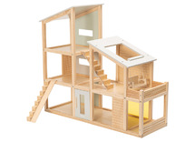 Poppenhuis - 82,5 x 28 x 74 cm - hout - per stuk