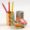 Decoratie - Karton - Blanco Zeskantige Pennenhouder Set/10