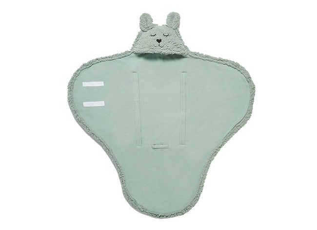 Wikkeldeken - Jollein - Bunny - Ash Green - Per Stuk